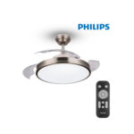 Ventilador de techo - PHILIPS Atlas, 63 W, 6 velocidades, Plata - Imagen 3