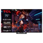 TV QLED 75" - TCL 75C745, UHD 4K, Quad Core, Smart TV, DVB-T2 (H.265), Negro