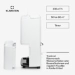 Deshumidificador - KLARSTEIN DryFy Connect 30, 5 l, 30 m², Blanco - Imagen 4