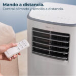 Aire acondicionado portátil - CECOTEC ForceClima 7400 Soundless Touch, 7000 fg/h, 2 velocidades, 15 m², 65 dB(A), Multicolor - Imagen 3