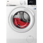 Lavadora carga frontal - AEG 914915152, 9 kg, 10 programas, Blanco