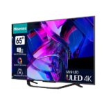TV Mini LED 65" - HISENSE 65U7KQ, UHD 4K, Quad Core MT9618, Smart TV, DVB-T2 (H.265), Gris - Imagen 3