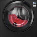 Lavadora carga frontal - AEG Serie 7000 ProSteam LFR7394V4B, 9 kg, 1,400 rpm, 12 programas, Negro