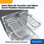 Lavavajillas compacto - EXQUISIT GSP508-030D, 8 servicios, 7 programas, 550 mm - Imagen 8