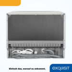 Lavavajillas compacto - EXQUISIT GSP206-030D, 7 programas, 55 cm, Silver - Imagen 4