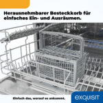 Lavavajillas compacto - EXQUISIT GSP206-030D, 7 programas, 55 cm, Silver - Imagen 7