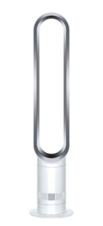 Ventilador sin aspas - Dyson Cool™ AM07, Seguro, Air Multiplier, Mando a distancia, Blanco