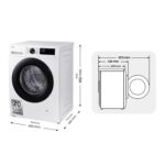 Lavadora carga frontal - SAMSUNG WW80CGC04DAEEC, 8 kg, Blanco - Imagen 6