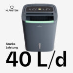 Deshumidificador - KLARSTEIN DryFy Connect 40, 5 l, 45 m², Antracita - Imagen 3