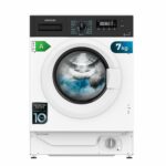 Lavadora integrable - CECOTEC Bolero DressCode 740 BI Inverter A, 7 kg, 16 programas, Blanco - Imagen 2