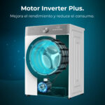 Lavadora carga frontal - Cecotec Bolero DressCode 10800 Inverter A, 10 kg, 1400 rpm, Motor Inverter Plus, Detector de carga, White - Imagen 9