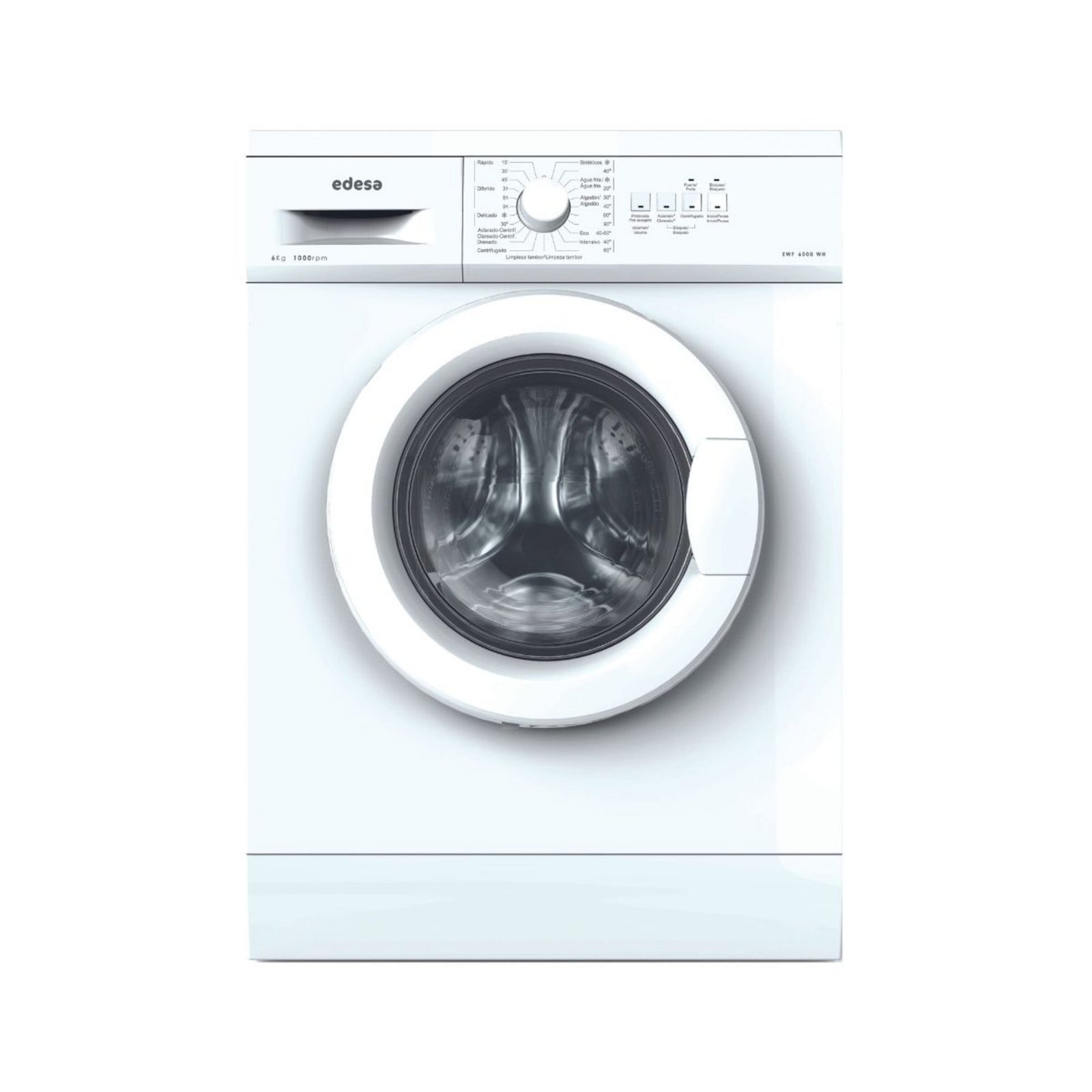 134580149-img1 Lavadoras Carga Frontal - EDESA Lavadora Edesa EWF6000WH 6KG 1000RPM, 6 kg, 23 programas, Blanco - Imagen 1