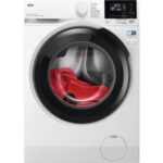 Lavadora carga frontal - AEG Serie 6000 ProSense LFR6194O4Q, 9 kg, 1,400 rpm, 10 programas, Blanco