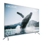 TV QLED 75" - CECOTEC QLED V3+ series VQU30075+S, QLED 4K, Multicolor