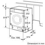 Lavadora carga frontal - BOSCH Bosch Serie 6 WIW24342EU lavadora Carga frontal 8 kg 1200 RPM C Blanco, 8 kg, 1200 rpm, 10 programas, Blanco - Imagen 5