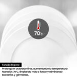 Lavavajillas - Samsung DW60M6050FS, 14 servicios, 7 programas, 59.8 cm, Función Higiene, Configuración Flexible, Inox - Imagen 3