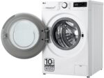 Lavadoras Carga Frontal - LG Lavadora LG F4WR9009A2W 9KG 1400RPM, 9 kg, 13 programas, Blanco - Imagen 9