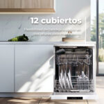 Lavavajillas libre instalación 60 cm - EVVO D1X, 5 programas, 600 mm, Inox - Imagen 3