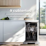 Lavavajillas libre instalación 45 cm - EVVO D1X Slim, 5 programas, 448 mm, Inox - Imagen 3