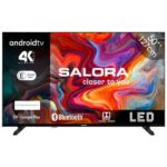 TV LED 50" - SALORA SMART50TV, UHD 4K, Smart TV, DVB-T2 (H.265), Negro