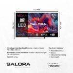 TV LED 32" - SALORA FOD32HV, HD, Smart TV, Negro - Imagen 4