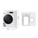 Lavadora carga frontal - Samsung WW11DB7B34GWU3, 11 kg, 1400 rpm, AI EcoBubble™, Función WiFi con SmartThings™, Blanco - Imagen 3