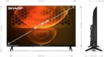 TV LED 32" - SHARP 32FH6EA, HD-ready, Smart TV, DVB-T2 (H.265), negro - Imagen 8