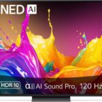 TV QNED 86" - LG 86QNED86T6A.AEU, UHD 4K, Procesador Inteligente 4K α8, Smart TV, DVB-T2 (H.265), Negro