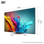 TV QNED 86" - LG 86QNED86T6A.AEU, UHD 4K, Procesador Inteligente 4K α8, Smart TV, DVB-T2 (H.265), Negro - Imagen 3