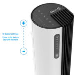 Ventilador de torre - CLEAN AIR OPTIMA CA-407W Smart, 35 W, Nivel del ventilador 1 a 12 velocidades, Blanco - Imagen 7