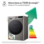 Lavadora carga frontal - LG F4WR7010AGS, Serie 700, 10 kg, 1400 rpm, 14 Programas, Steam™, Clase A-10%, Inox antihuellas - Imagen 3