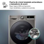 Lavadora carga frontal - LG F4WR7010AGS, Serie 700, 10 kg, 1400 rpm, 14 Programas, Steam™, Clase A-10%, Inox antihuellas - Imagen 8