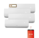 Split 4x1 - EVVO Clima WIFI 4x1 39.000 BTU (9.000 + 9.000 +9.000 +12.000), 39000 fg/h, Función Inverter, Blanco