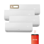 Split 4x1 - EVVO Clima WIFI 4x1 39.000 BTU (9.000 + 9.000 +9.000 +12.000), 39000 fg/h, Función Inverter, Blanco