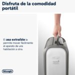 Deshumidificador - De'Longhi Tasciugo AriaDry Light DNS80, Extracción 7.5 l/día, Depósito de 2,8 l, Superficia de 85 m³, Pantalla LCD, Ionizador, Gris - Imagen 5