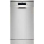 Lavavajillas libre instalación 45 cm - AEG Serie 7000 GlassCare FFB73527ZM, 10 servicios, 9 programas, 446 mm, INOX