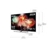 TV QLED 55" - HAIER -, UHD 4K, ARM CA73 Quad core with TEE 1.3Ghz, Smart TV, DVB-T2 (H.265), Negro - Imagen 2