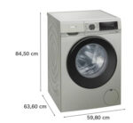 Lavadora carga frontal - SIEMENS WG56G2ZXES 10kg 1600RPM Acero Inoxidable, 10 kg, Grey - Imagen 8