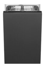 Lavavajillas integrable 45 cm - SMEG ST4512IN, 9 servicios, 5 programas, 446 mm, Negro
