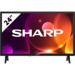 TV LED 24" - SHARP 24FA2E, HD, Smart TV, DVB-T2 (H.265), Negro - Imagen 6