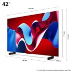 TV OLED 42" - LG OLED42C47LA, OLED 4K, α9 Gen 7 AI processor 4K, Smart TV, DVB-T2 (H.265), Negro - Imagen 3