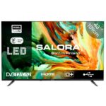 TV LED - SALORA LEDTV43 , Full-HD, DVB-T2 (H.265), Negro