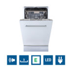 Lavavajillas integrable 45 cm - CATA LVI 48010, 10 servicios, 8 programas, 44,8 cm, Blanco