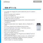 Lavavajillas de libre instalación 45 cm - EDESA EDB-4711-I SL, 10 servicios, 7 programas, 44,8 cm, blanco - Imagen 4