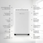 Deshumidificador - UFESA Wellness Dry 2000, Sensor de humedad integrado, 47 dB, Ruedas integradas, 2 l, 40 m², Blanco - Imagen 3