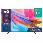 TV QLED - HISENSE 75A79KQ, UHD 4K, 1, Smart TV, Gris