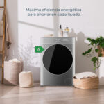Lavadora carga frontal - CECOTEC Bolero DressCode 8800 Inverter Steel A, 8 kg, 1400 rpm, 16 programas, Multicolor - Imagen 3