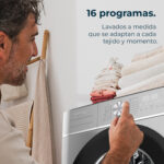 Lavadora carga frontal - CECOTEC Bolero DressCode 8800 Inverter Steel A, 8 kg, 1400 rpm, 16 programas, Multicolor - Imagen 5