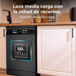 Lavavajillas libre instalación 60 cm - CECOTEC Bolero Aguazero 6700 Dark B, 15 servicios, 14 programas, 60 cm, Grey - Imagen 8