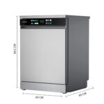 Lavavajillas libre instalación 60 cm - CECOTEC Bolero Aguazero 6210 Inox D, 15 servicios, 14 programas, 60 cm, Grey - Imagen 4